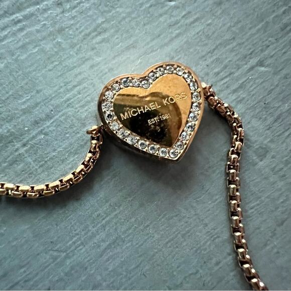 Michael Kors Rose Gold Heart Bracelet - Picture 7 of 7